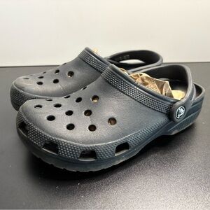 CROCS Men's Black Classic Clog Slip-Ons Men’s 5/ Women’s 7